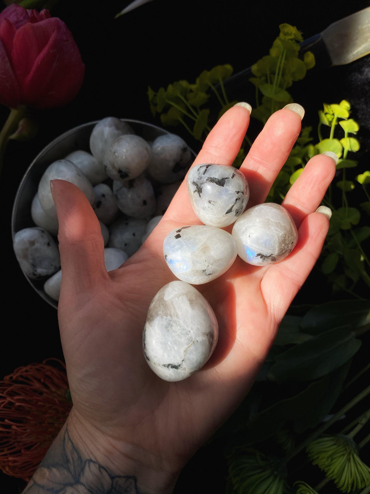 Rainbow Moonstone - Tumbled